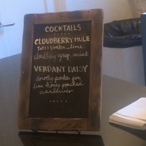 Specialty cocktails at the event